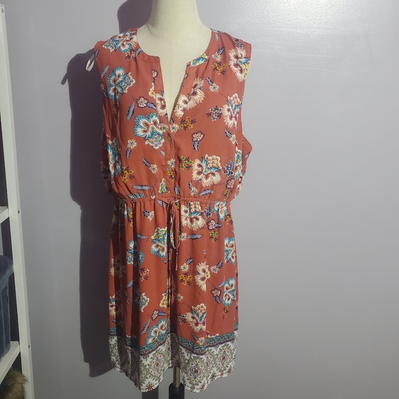 DR2 Dresses & Skirts - Dr2 floral paisley empire waist dress